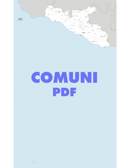 Mappa dei comuni della provincia di Agrigento pdf