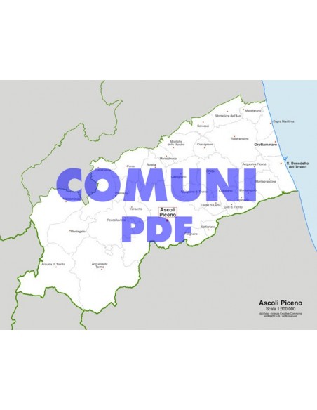 Mappa dei comuni della provincia di Ascoli Piceno pdf