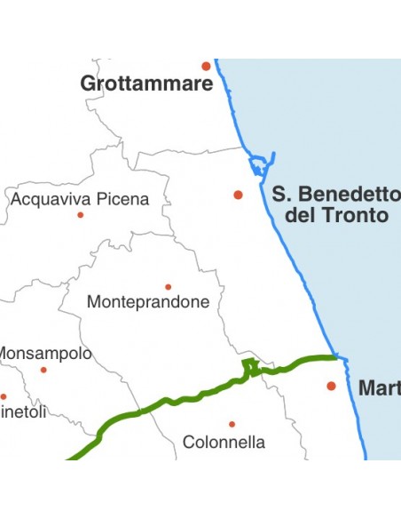 Mappa dei comuni della provincia di Ascoli Piceno pdf