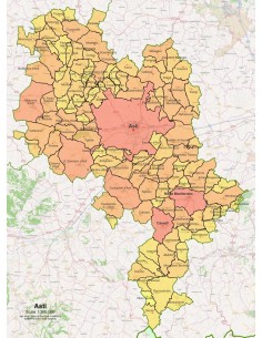 Mappa dei comuni della provincia di Asti pdf 2