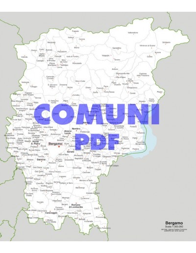 Mappa dei comuni della provincia di Bergamo pdf