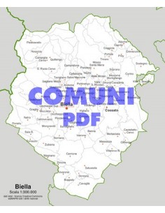 Mappa dei comuni della provincia di Biella pdf