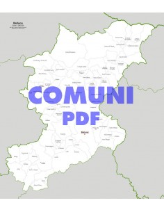 Mappa dei comuni della provincia di Belluno pdf