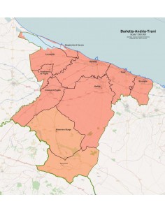 Mappa dei comuni della provincia di Barletta pdf 2