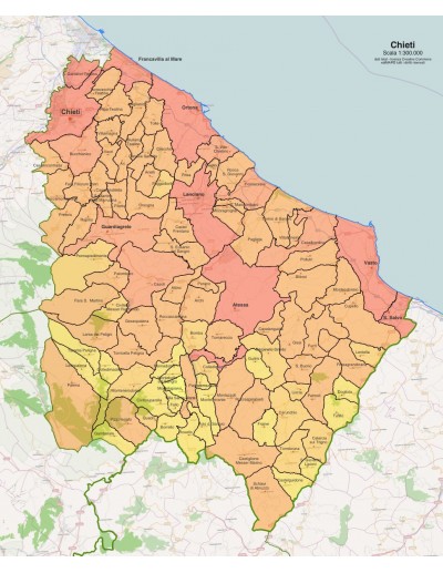 Mappa dei comuni della provincia di Chieti pdf