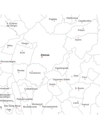 Mappa dei comuni della provincia di Chieti pdf