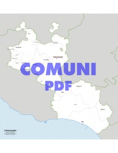 Mappa dei comuni della provincia di Caltanissetta pdf