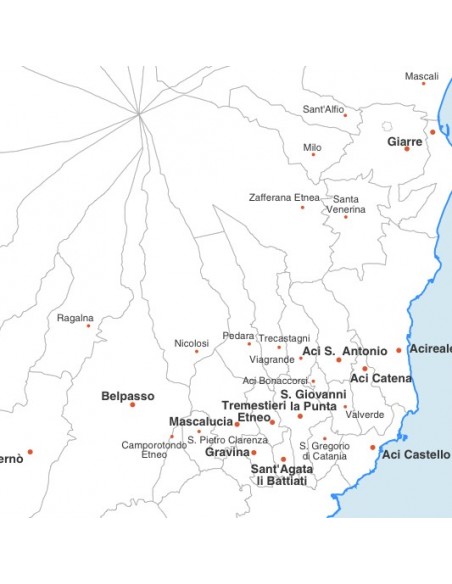 Mappa dei comuni della provincia di Catania pdf