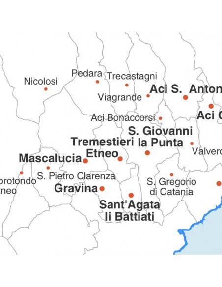 Mappa dei comuni della provincia di Catania pdf