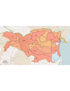 Mappa dei comuni della provincia di Ferrara pdf 2
