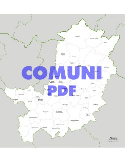 Mappa dei comuni della provincia di Firenze pdf