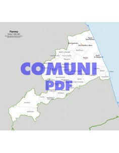 Mappa dei comuni della provincia di Fermo pdf