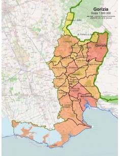 Mappa dei comuni della provincia di Gorizia pdf 2