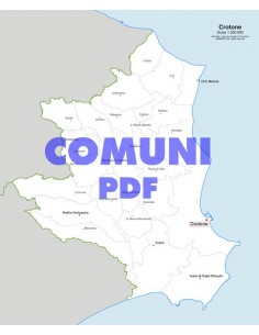Mappa dei comuni della provincia di Crotone pdf