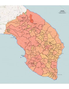 Mappa dei comuni della provincia di Lecce pdf 2