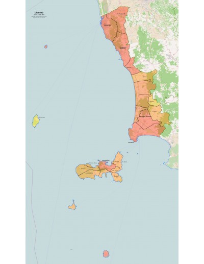 Mappa dei comuni della provincia di Livorno pdf