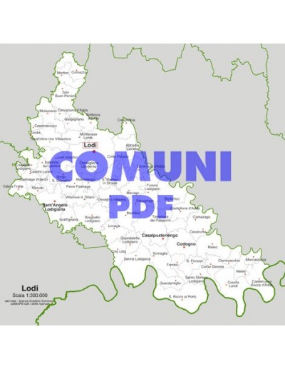 Mappa dei comuni della provincia di Lodi pdf
