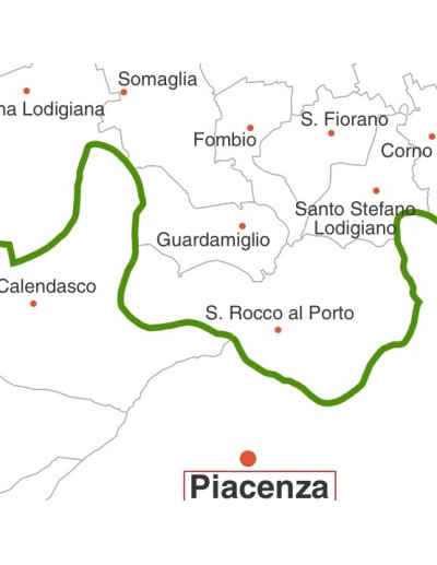 Mappa dei comuni della provincia di Lodi pdf