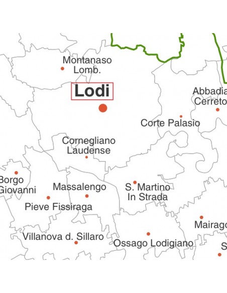 Mappa dei comuni della provincia di Lodi pdf