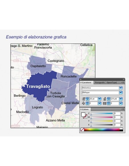 Mappa dei comuni della provincia di Lodi pdf