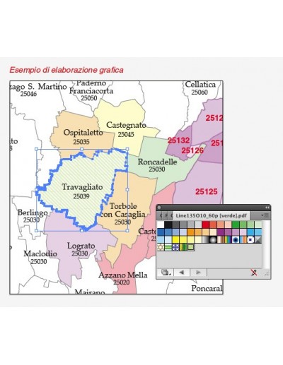 Mappa dei comuni della provincia di Lodi pdf