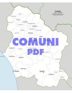 Mappa dei comuni della provincia di Lucca pdf