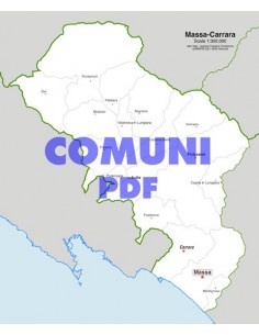 Mappa dei comuni della provincia di Massa-Carrara pdf
