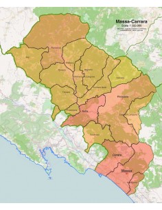 Mappa dei comuni della provincia di Massa-Carrara pdf 2