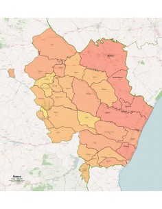 Mappa dei comuni della provincia di Matera pdf 2