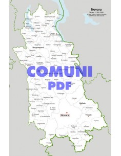 Mappa dei comuni della provincia di Novara pdf
