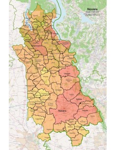 Mappa dei comuni della provincia di Novara pdf 2