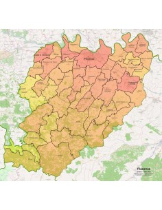 Mappa dei comuni della provincia di Piacenza pdf 2