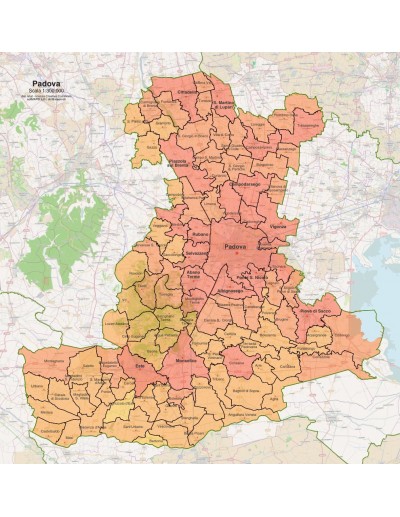 Mappa dei comuni della provincia di Padova pdf