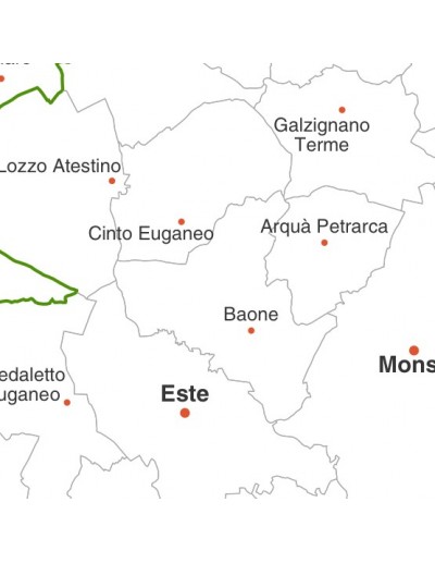 Mappa dei comuni della provincia di Padova pdf