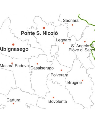 Mappa dei comuni della provincia di Padova pdf