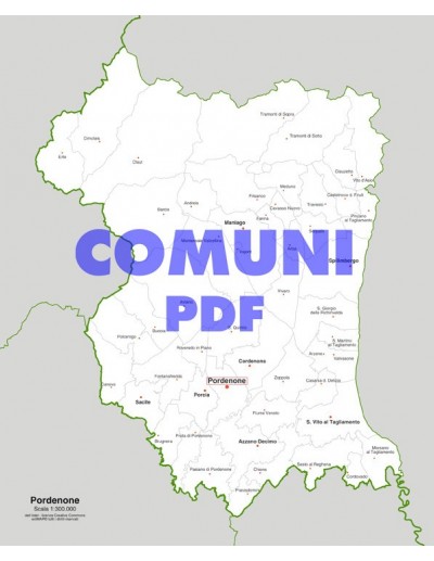 Mappa dei comuni della provincia di Pordenone pdf