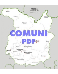 Mappa dei comuni della provincia di Pistoia pdf