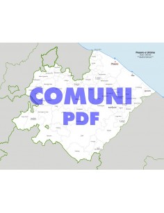 Mappa dei comuni della provincia di Pesaro Urbino pdf