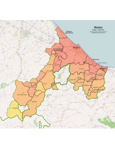 Mappa dei comuni della provincia di Rimini pdf 2
