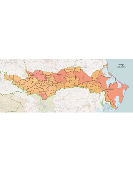 Mappa dei comuni della provincia di Rovigo pdf