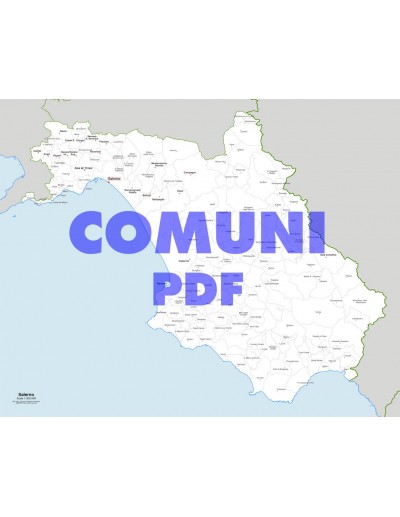 Mappa dei comuni della provincia di Salerno pdf