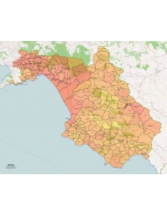 Mappa dei comuni della provincia di Salerno pdf 2