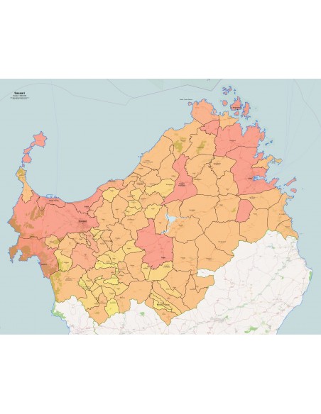 Mappa dei comuni della provincia di Sassari pdf