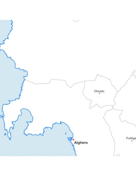 Mappa dei comuni della provincia di Sassari pdf