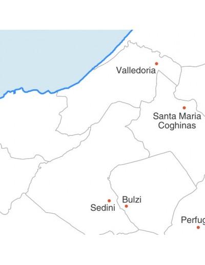 Mappa dei comuni della provincia di Sassari pdf
