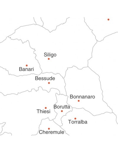 Mappa dei comuni della provincia di Sassari pdf