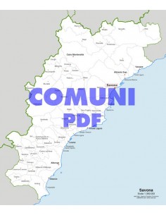 Mappa dei comuni della provincia di Savona pdf