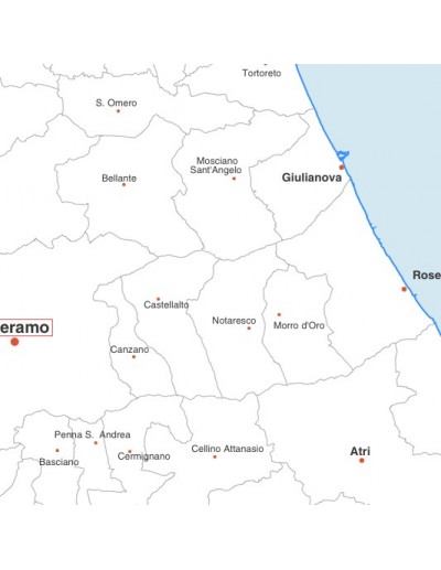 Mappa dei comuni della provincia di Teramo pdf