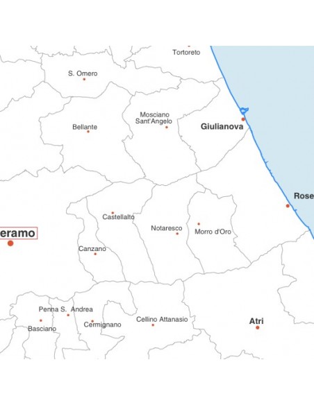 Mappa dei comuni della provincia di Teramo pdf