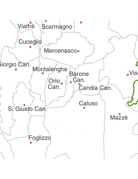 Mappa dei comuni della provincia di Torino pdf